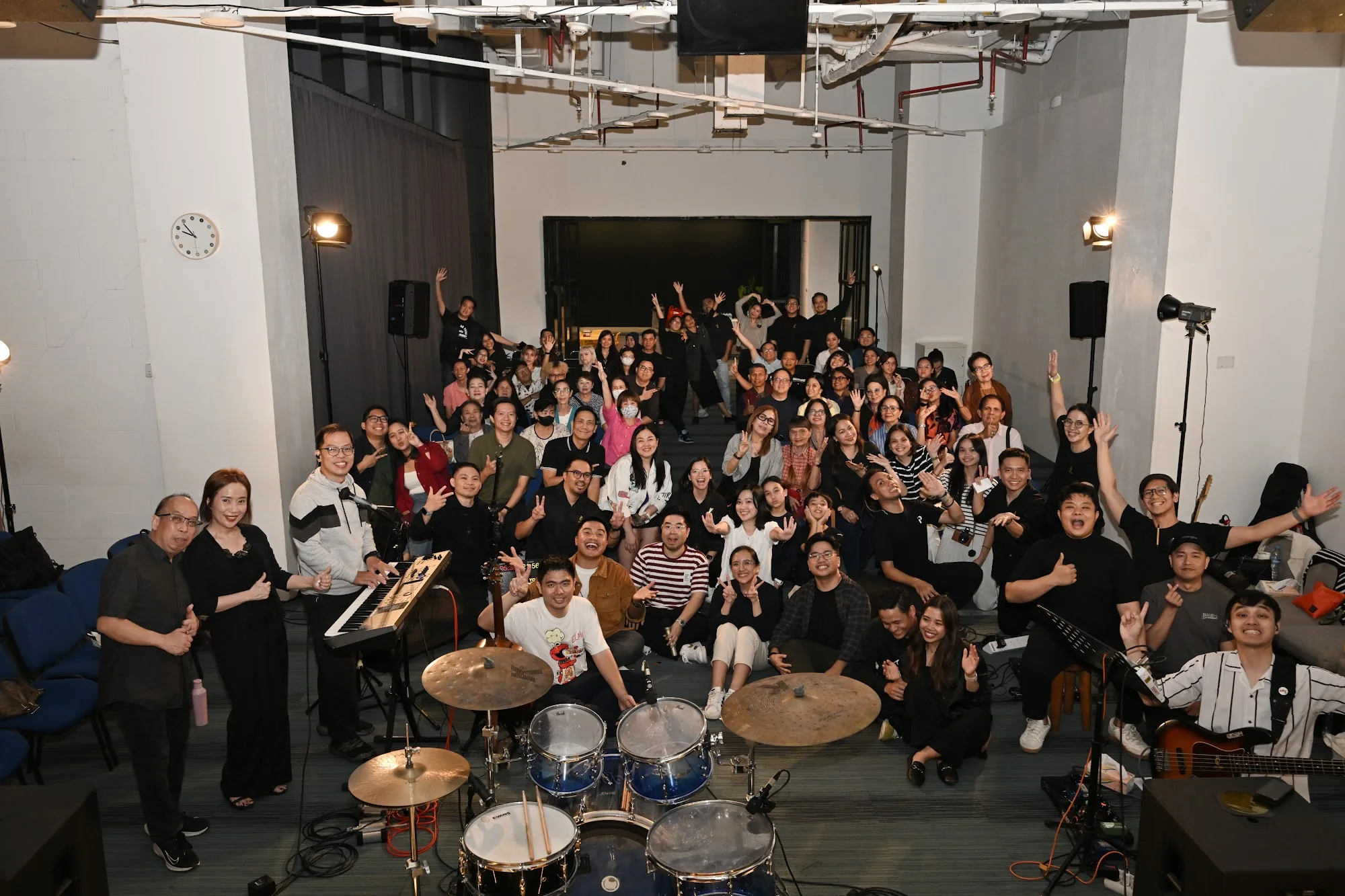 City Soul Vol. 2 attendees and musicians gather for a group photograph
